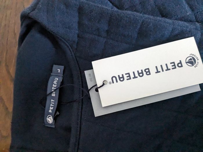 Robe en tunique matelassée bleue marine petit Bateau L - photo numéro 5