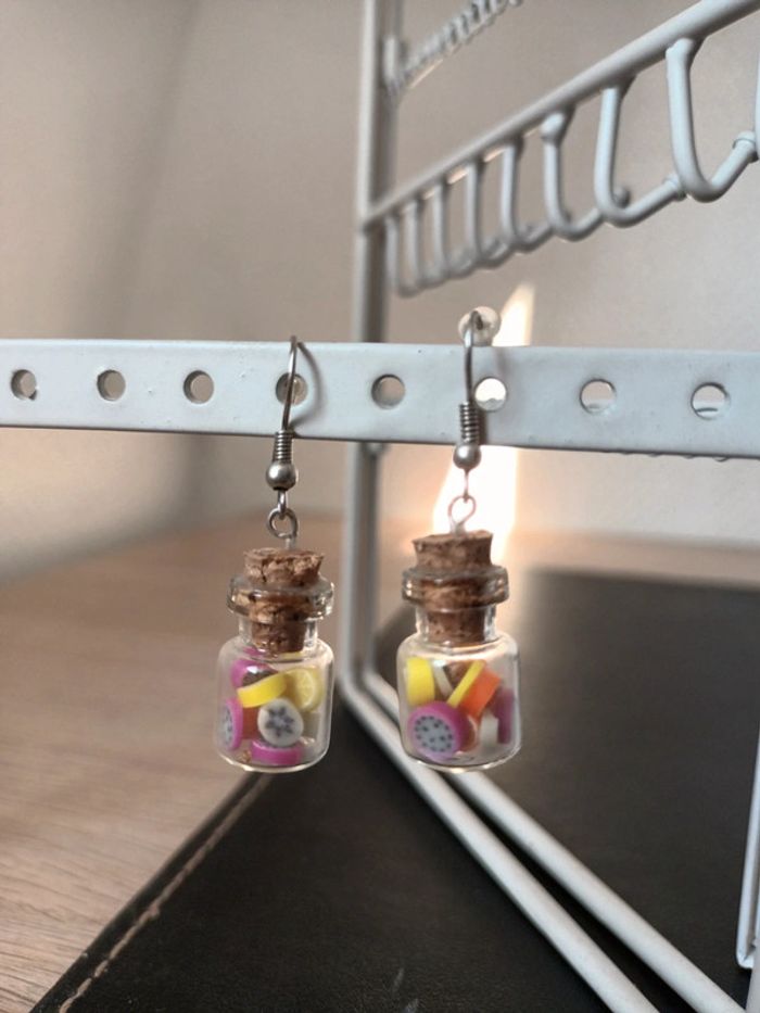 Boucles d'oreilles fioles