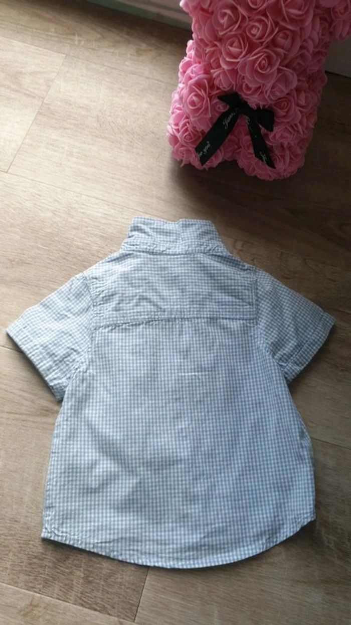 Chemise tape à l'œil à carreaux bleu ciel - photo numéro 3