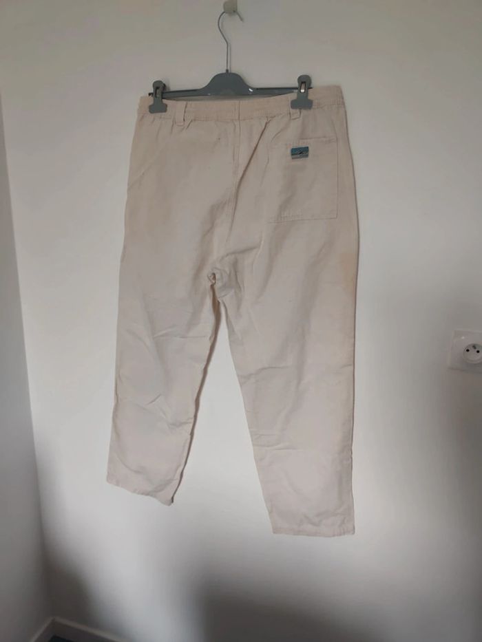 Pantalon 46 cargo coton et lin mélangé - photo numéro 4