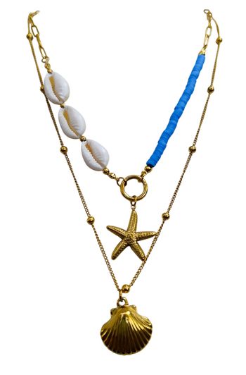 Collier coquillage étoile    ✅