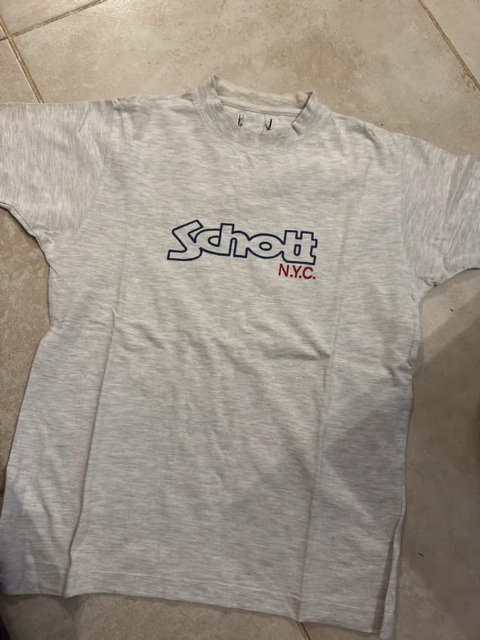T-shirt Schott NYC - Taille non indiquée (équiv. M/L) - photo numéro 2