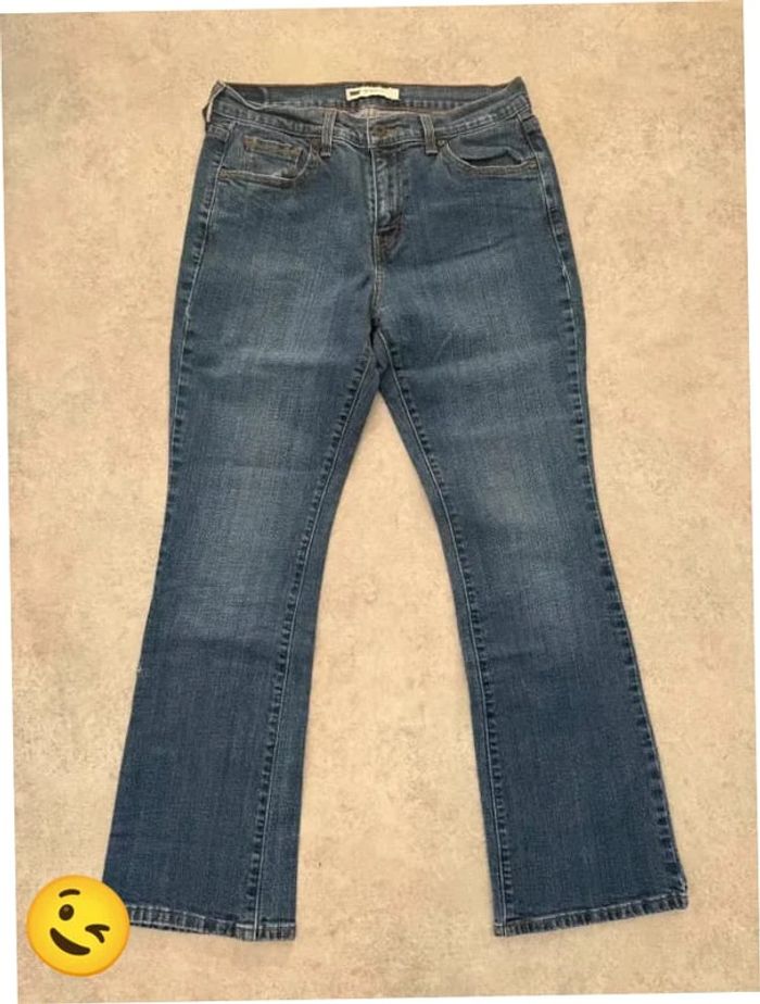 Jeans Levi's 515 W32 FR42 coupe patte d'eph bleu Femme women pan647b - photo numéro 3