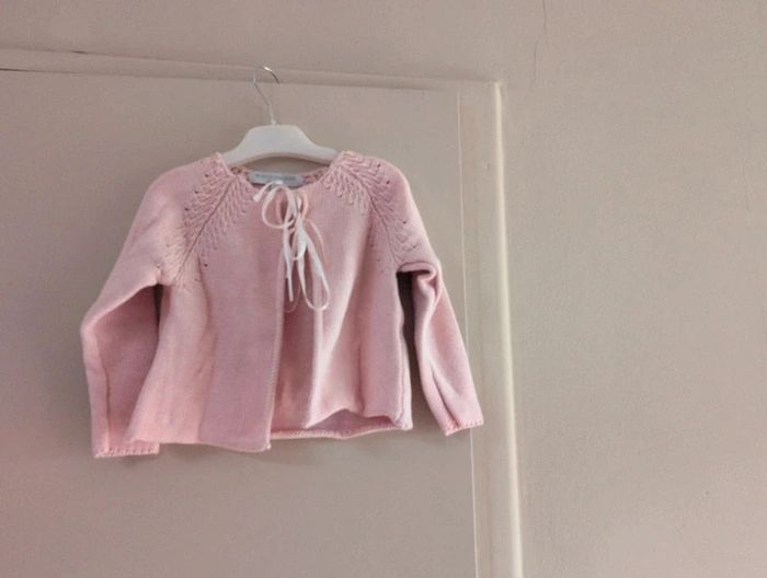 Cardigan bui rose Buissonnière 4 ans fille - photo numéro 4