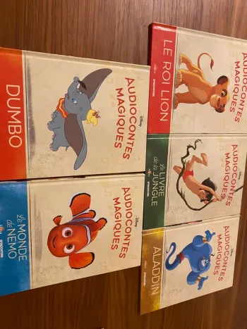 Livres enfants Disney collection Audiocontes  magiques : lot de 5
