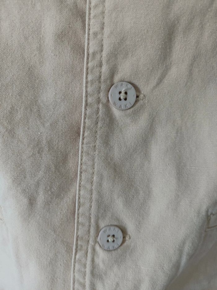 Joli gilet sans manches beige effet lin Waki 6 ans - photo numéro 3
