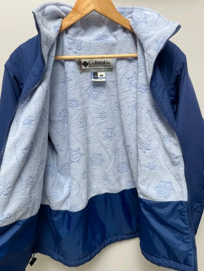 Blue Fleece Coat Columbia Womens Large - photo numéro 7