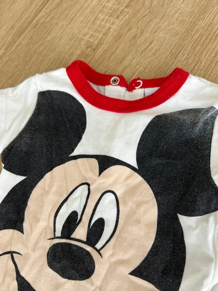 Bodies combinaison Mickey un bodie simple 3 3/6 mois - photo numéro 2