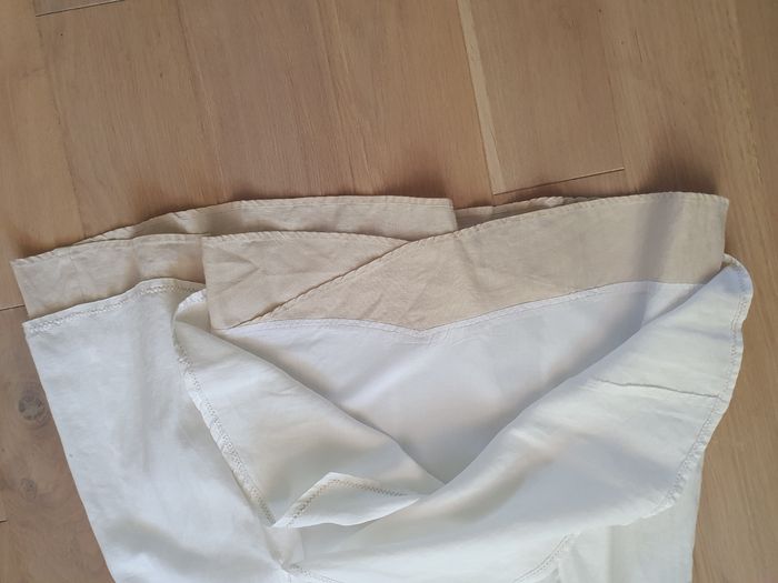 Jupe écru en lin doublée - photo numéro 4