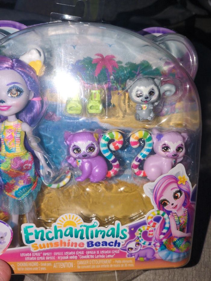 Coffret enchantimals sunshine beach famille lemurien - photo numéro 3