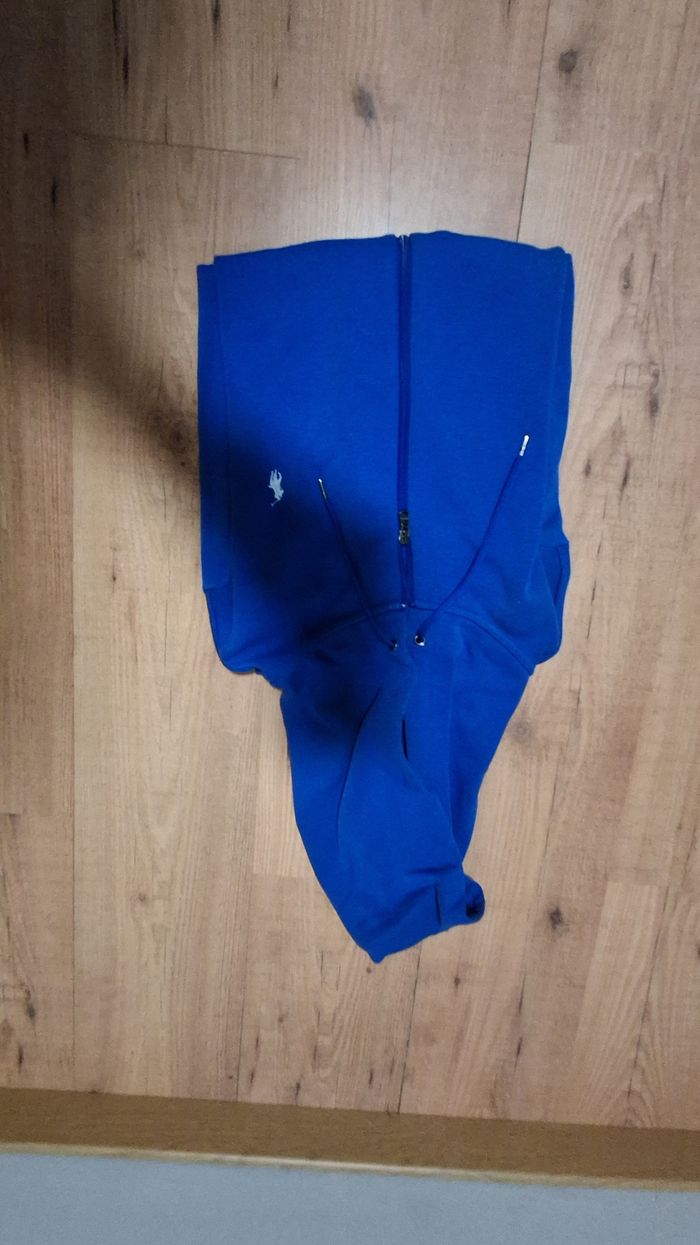 Pull à zip raphl lauren bleu - photo numéro 2