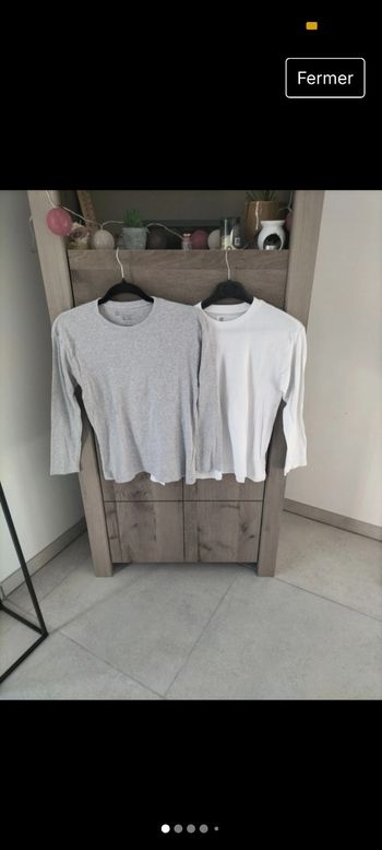Lot de 2 sweats-shirts à manches longues mixte