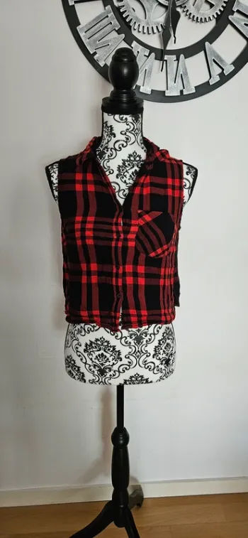 Chemise court carreau