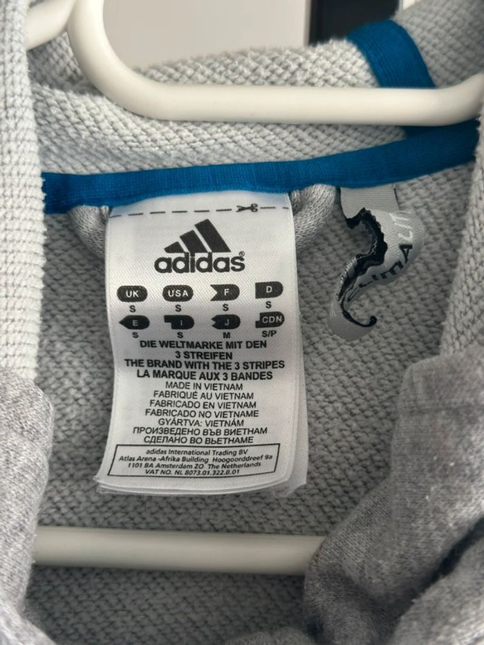 Veste à capuche Adidas zippée grise – Très bon état - photo numéro 4