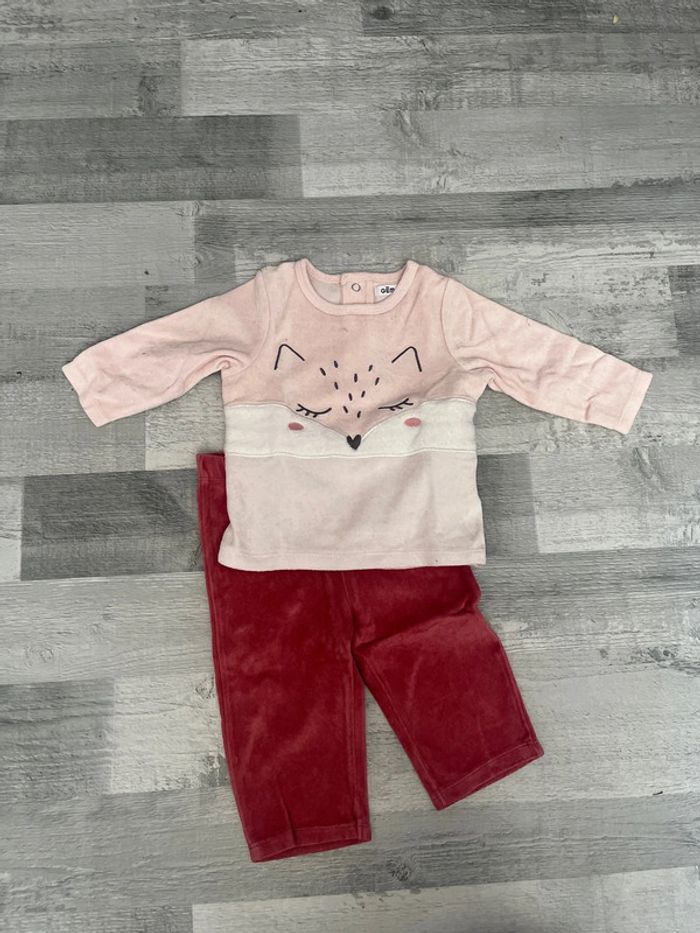 Pyjama deux pièces bébé fille 18 mois