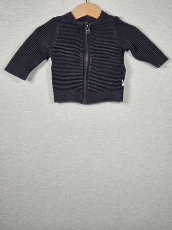 Gilet zippé noir kiabi  3 mois 56-62cm