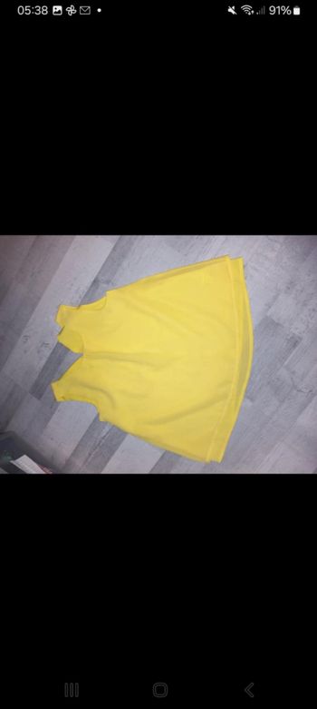Tunique blouse fille jaune tbe lefties 7/8 ans