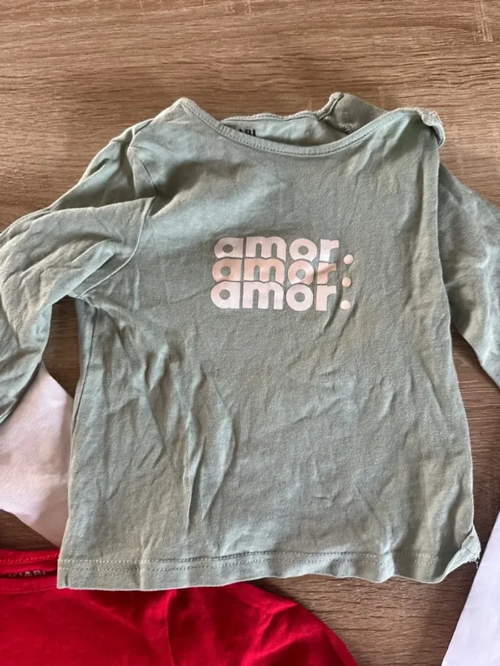 Lot 5 tee shirt manche longues 6 mois - photo numéro 6
