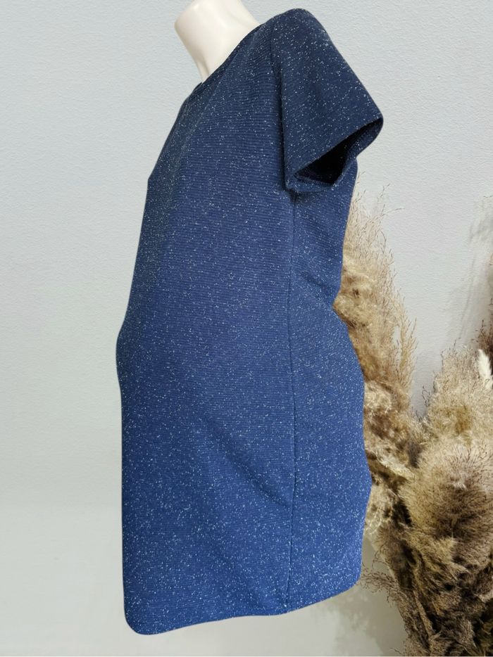 Joli robe de grossesse marine tacheté - photo numéro 2
