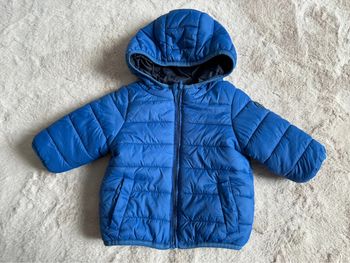 Manteau bébé hiver bleu 3 mois neuf