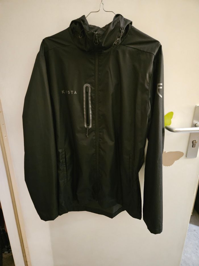 Coupe vent homme T S noir Kipsta