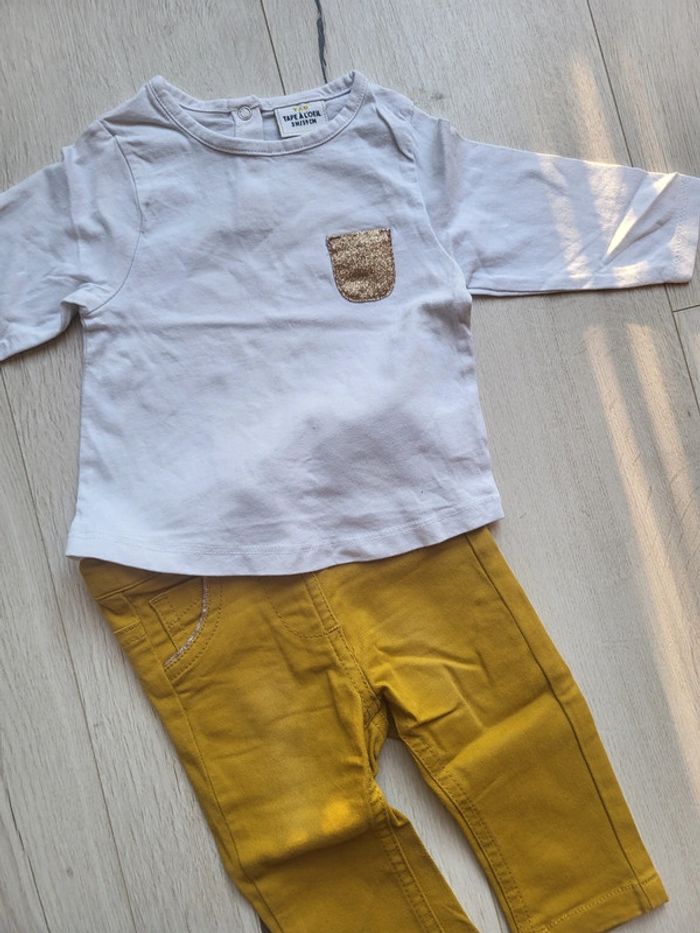 Sublime ensemble 4 pièces fille 3 mois tape à l'œil kiabi - photo numéro 7