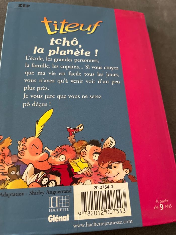 Livre bibliothèque rose titeuf tcho la planète - photo numéro 3