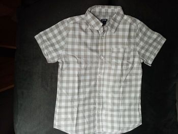 Chemise à carreaux manches courtes 8 ans 
