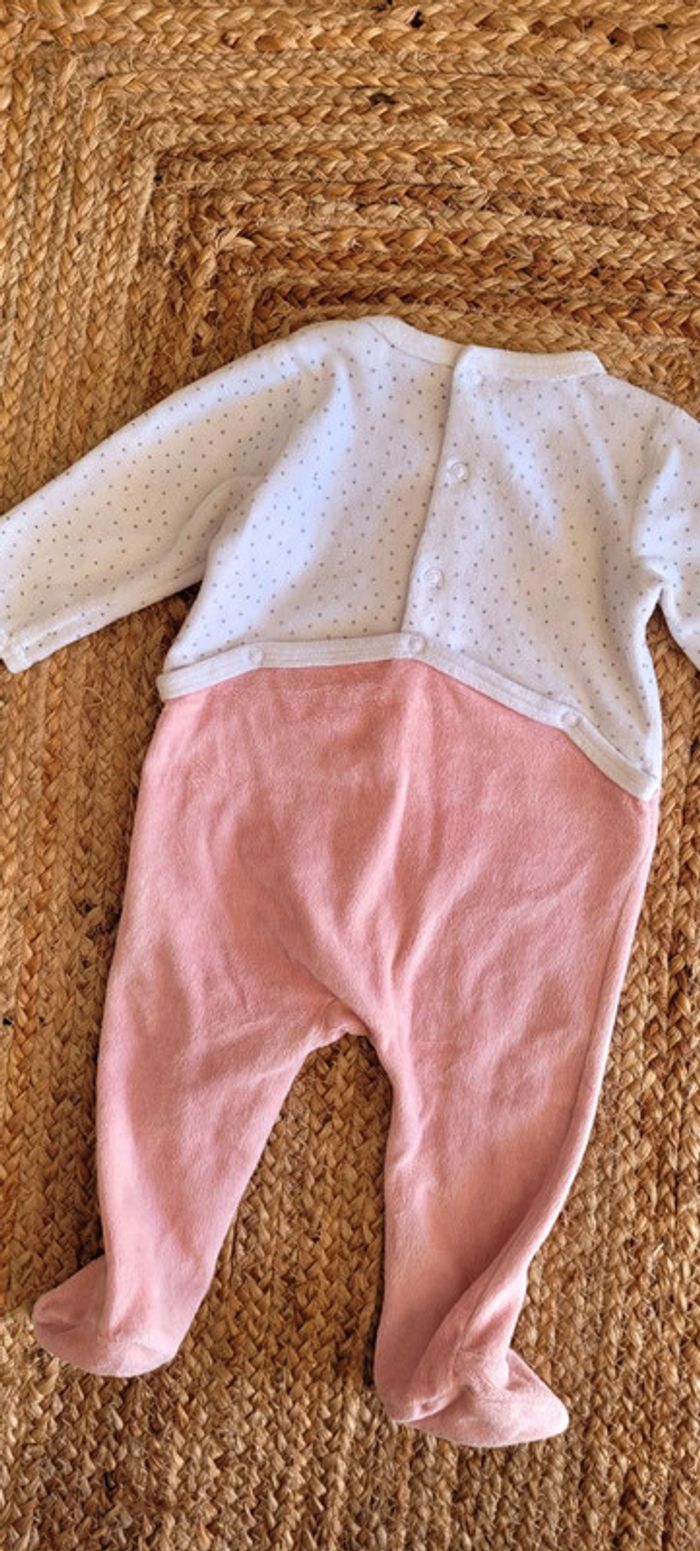 Joli Body Pyjama Dors-bien rose et blanc Licorne Gémo 6mois - photo numéro 5