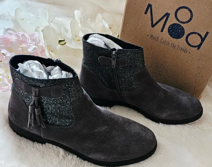 Bottes Bottines Cuir Zip Mod8 T38