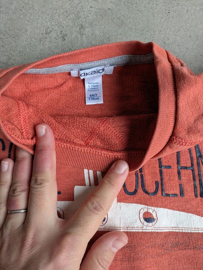 Sweat Okaïdi 6 ans sous marin baleine - photo numéro 3