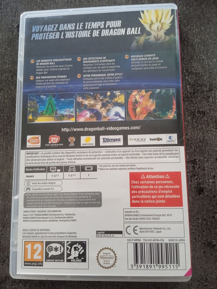 Jeu  Switch DragonBall xenoverse 2 - photo numéro 2