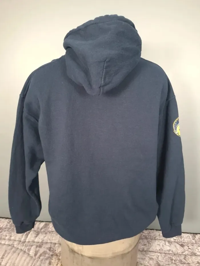 sweat a capuche / Hoodie gildan universitaire - taille L - homme - bleu foncé (319) - photo numéro 6