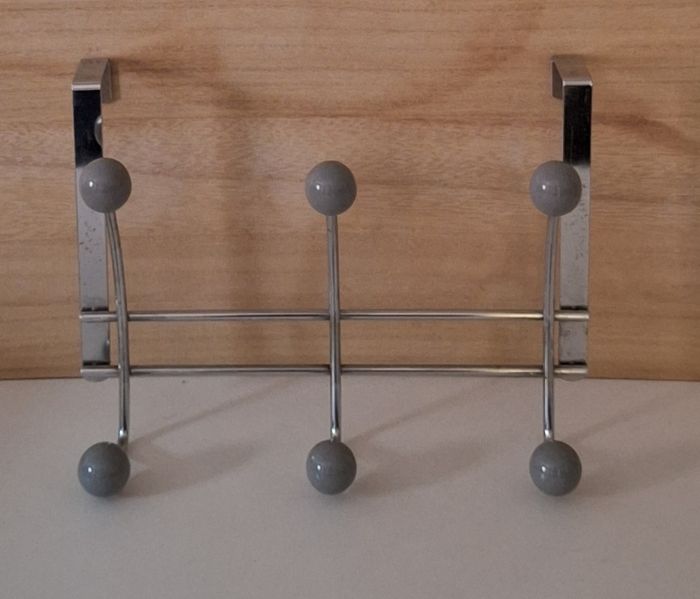 Porte-manteau pour haut de porte à 3 emplacements - photo numéro 2