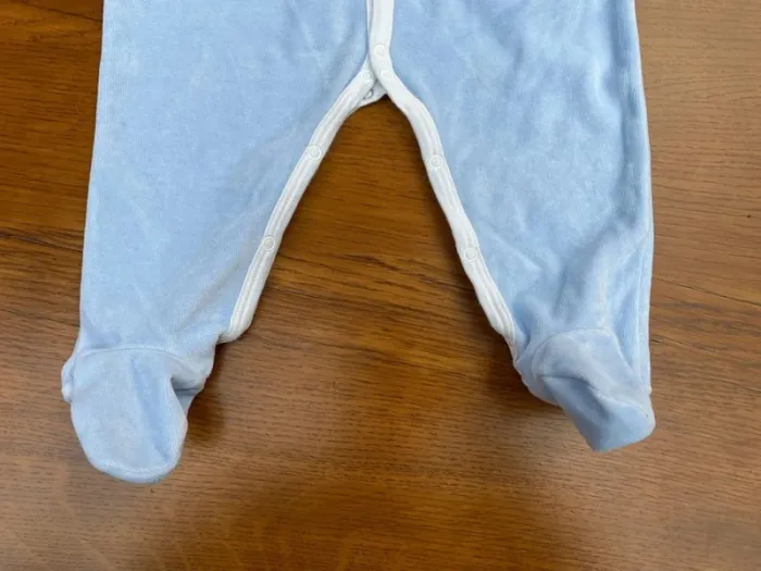 Pyjama petit bateau molletonné bleu ciel 12 mois - photo numéro 10