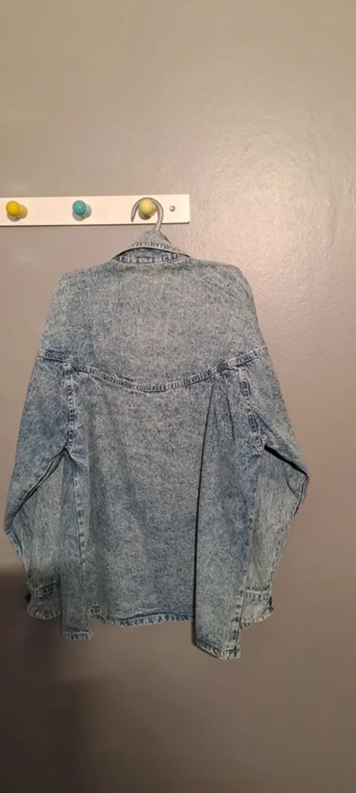Chemise jean bleue foncée - Marque 3 Suisses - Taille 34/36 - Très bon état. - photo numéro 8