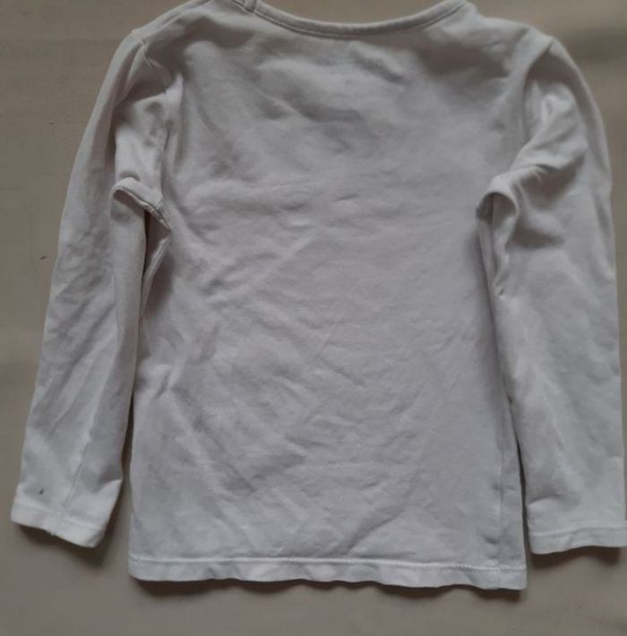 2 maillots de corps manches longues rose pâle et blanc fille - Orchestra - 3 ans - photo numéro 8