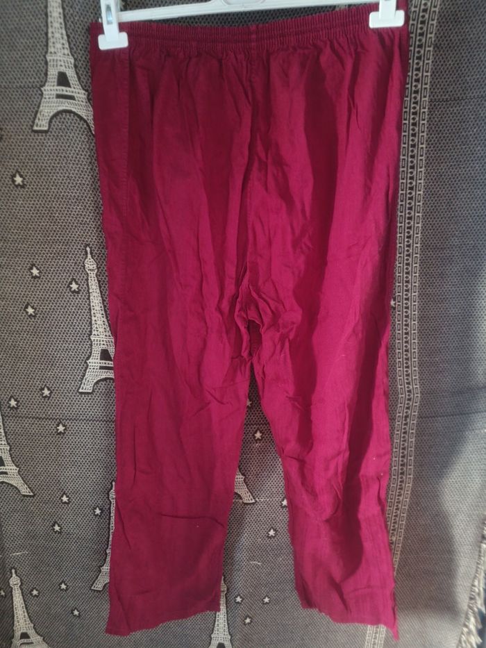 Ensemble pyjama homme bordeaux taille L-XL - photo numéro 7