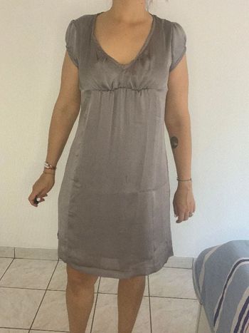 robe argentée