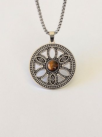 Chaîne + pendentif bohème