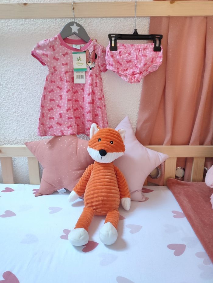 Ensemble Robe + bloomer - Minnie mouse - 3 mois - Neuf - Disney