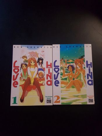 Love hina tomes 1 et 2 - Ken akamatsu - pika éditions- sens de lecture japonais