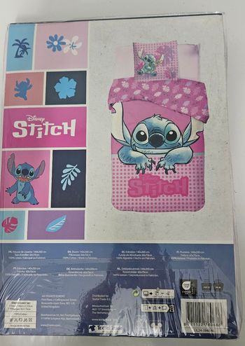 Parure de lit pour lit d'une personne Stitch