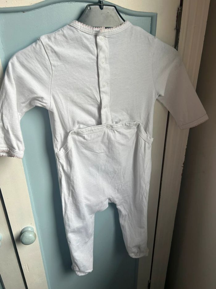 🐱 Pyjama fin Kiabi – Blanc – Motif tête de chat – 12 mois 🐾 - photo numéro 5