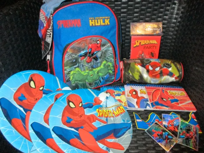 lot 23 objets spiderman:sac,trousse,3 calepins... - photo numéro 4