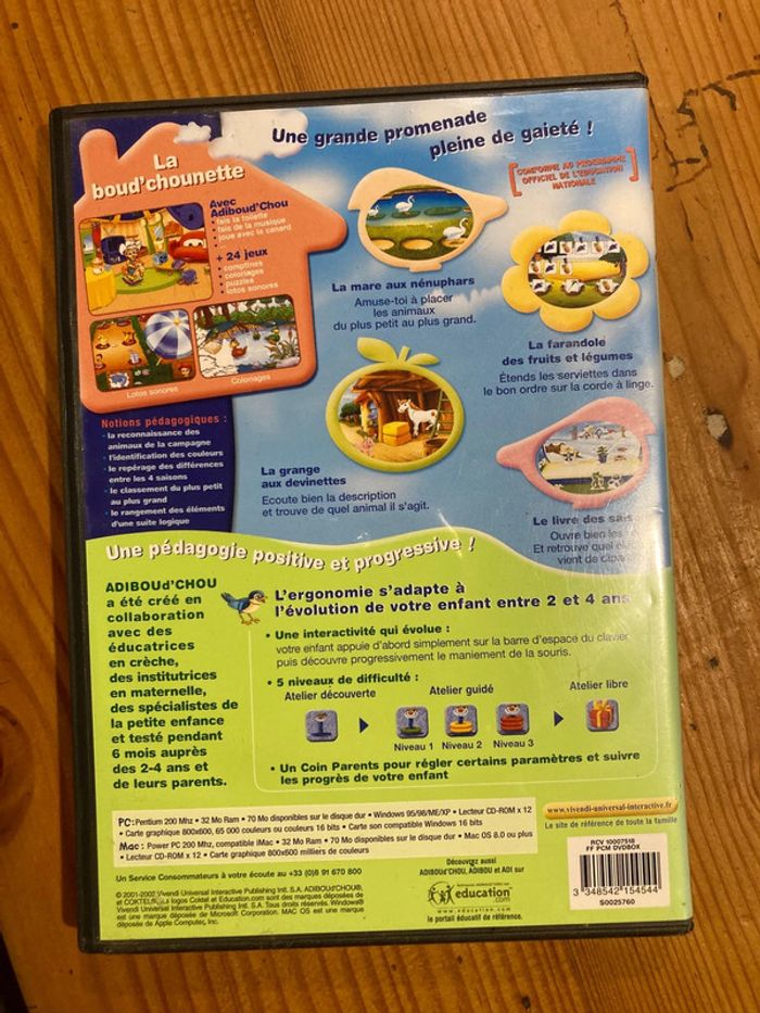 CD-ROM Adiboud’chou a la campagne 2-4 ans - photo numéro 2