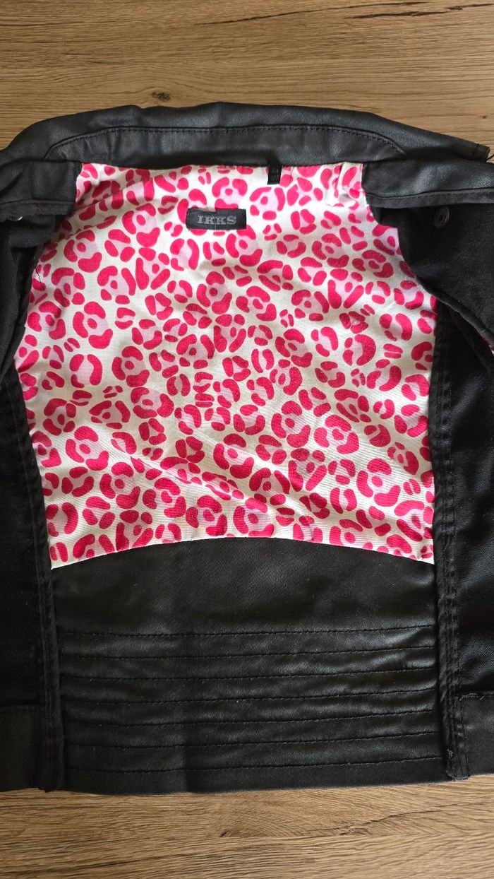 Veste similicuir ikks taille 5 ans - photo numéro 4