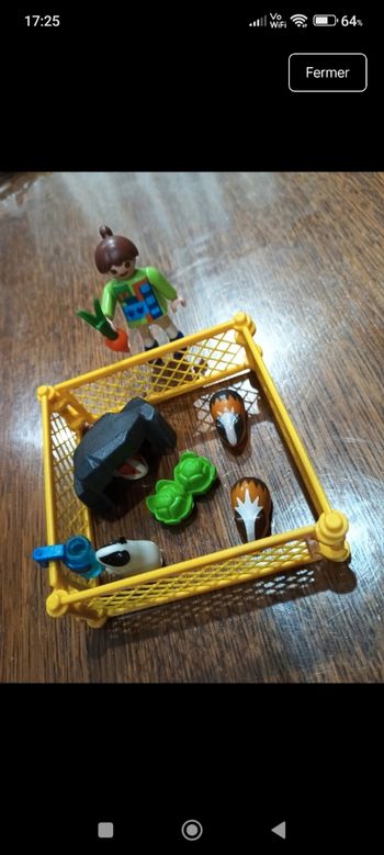 Parc de cochon d'Inde playmobil 