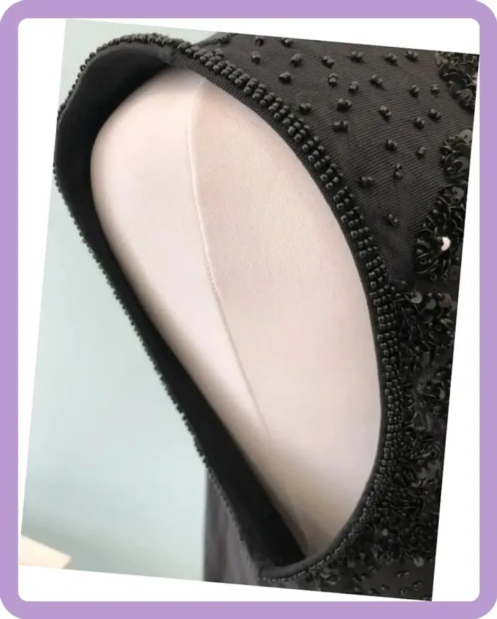 Top strass et perles Escada noir L - photo numéro 8