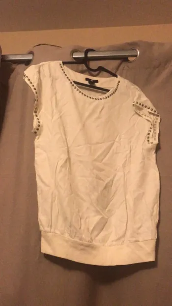 Tee-shirts blanc strass